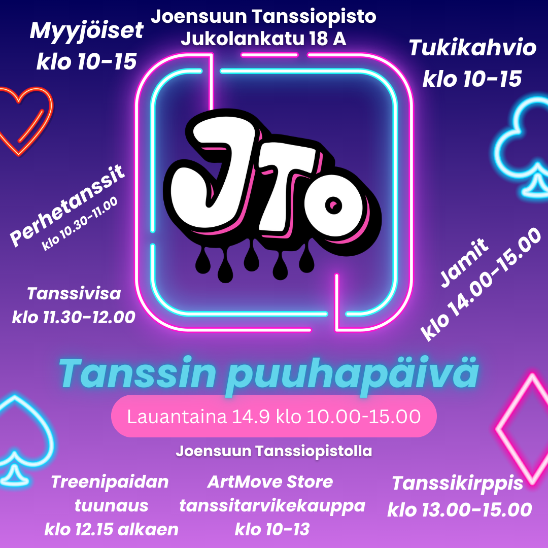 Tanssin puuhapäivä lauantaina 14.9 klo 10-15!